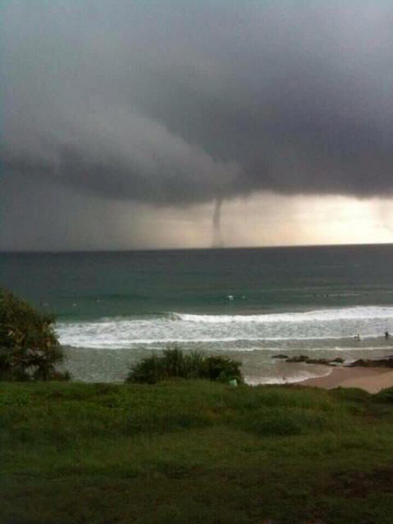Waterspout off Cabarita Beach. Waterspout off Cabarita Beach.